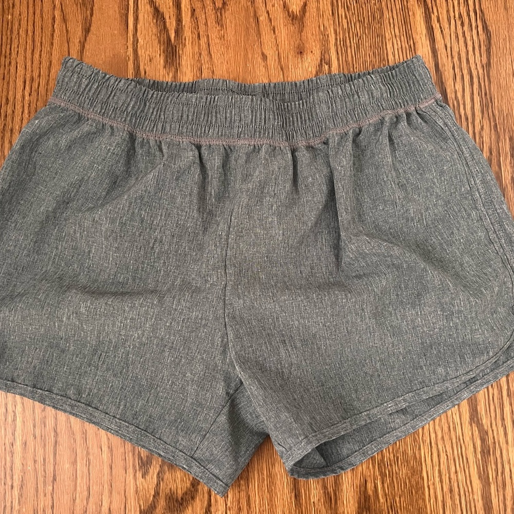 Gray track shorts